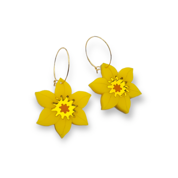 Daffodil Earrings - Yellow