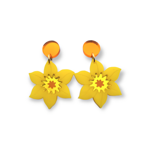 Daffodil Earrings - Yellow