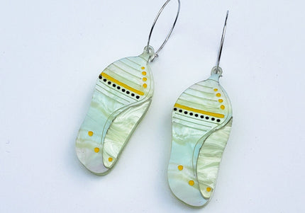 Monarch Butterfly Chrysalis Earrings