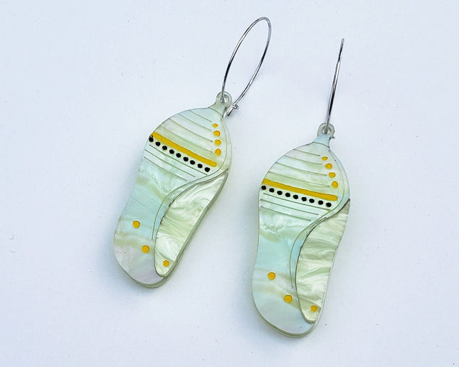 Monarch Butterfly Chrysalis Earrings