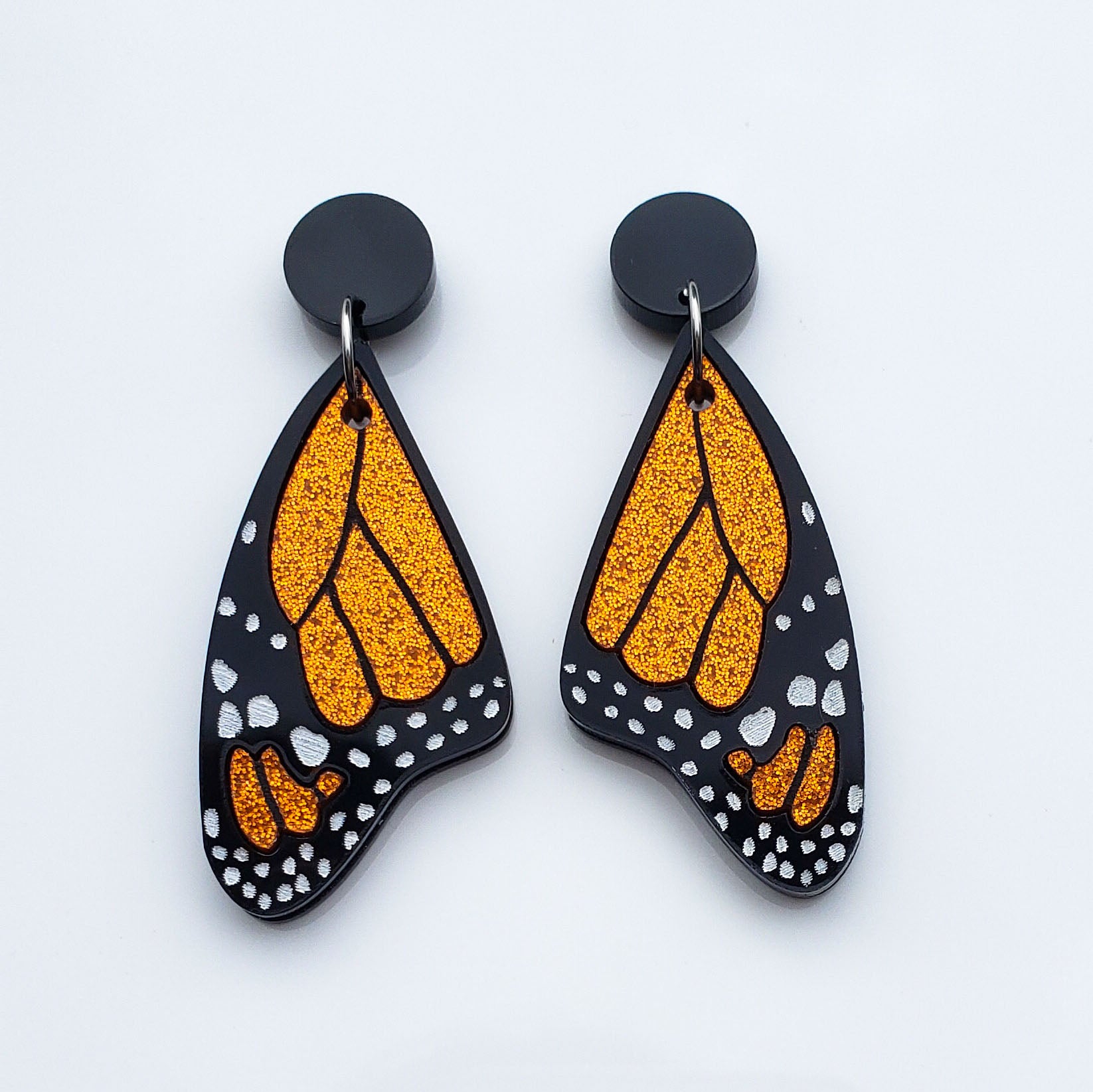 Real Monarch Butterfly Earrings - Etsy