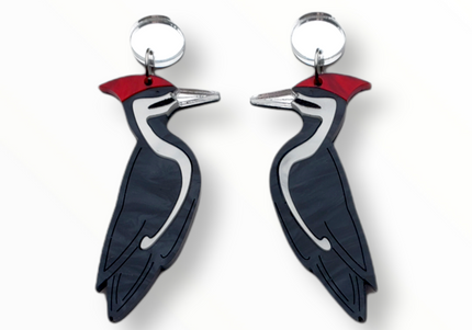 Pileated Woodpecker Earrings