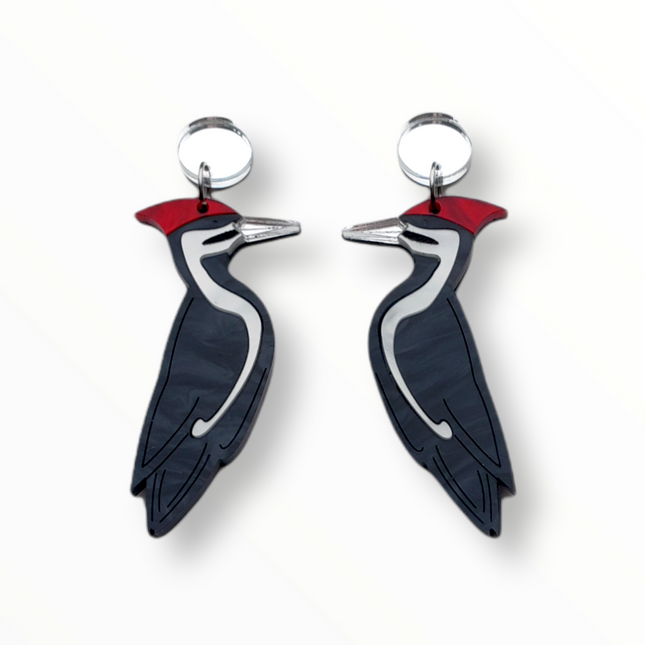 Pileated Woodpecker Earrings