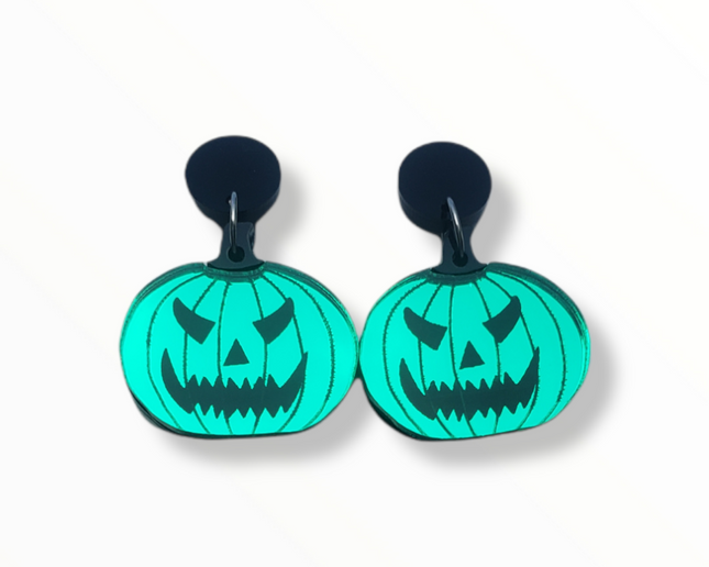 Angry Pumpkin Earrings