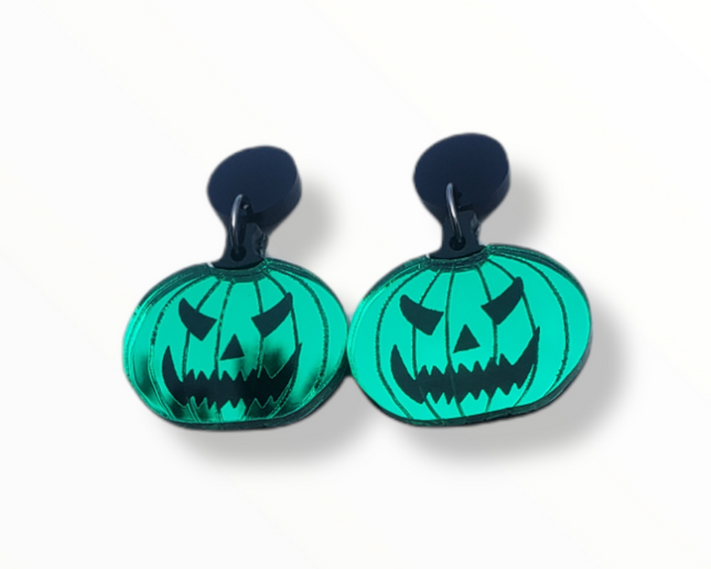 Angry Pumpkin Earrings