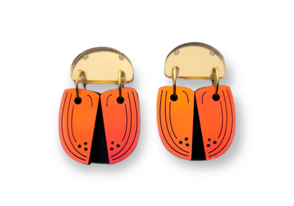 Beetle Dangle Earrings (Color-shifting)