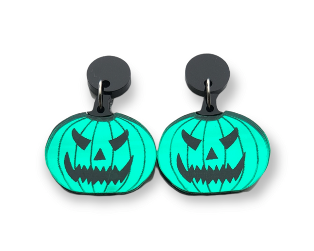 Angry Pumpkin Earrings