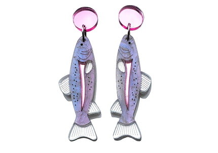 Rainbow Trout Earrings