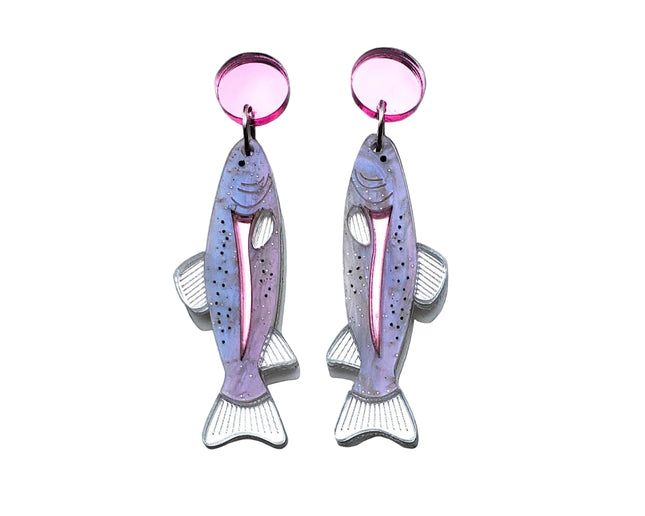 Rainbow Trout Earrings